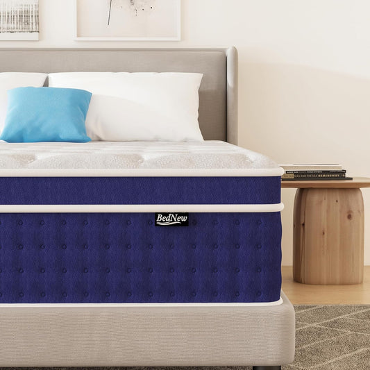 Matras 160 x 200 cm, 30 cm pocketveringmatras H3 hoogte 7-zones orthopedische matras met comfort memory-schuim laag, Öko-Tex gecertificeerd, 101 nachten proefslapen