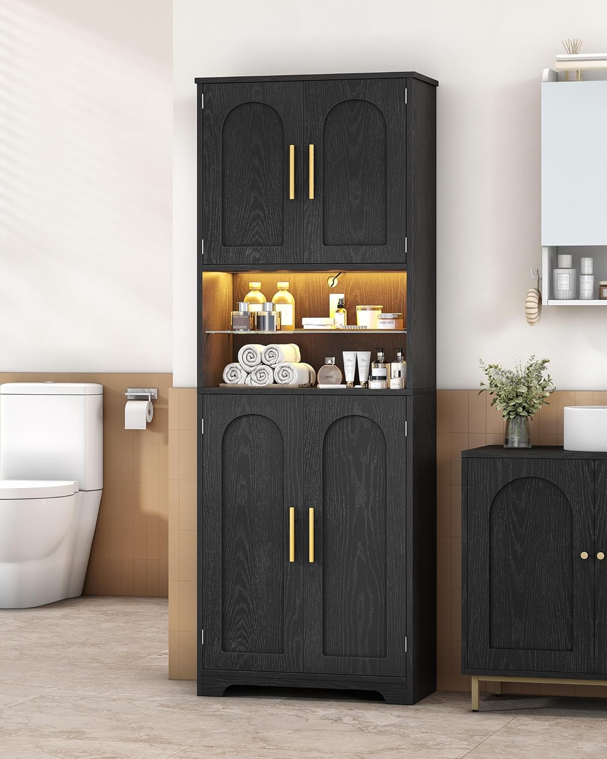 Hzuaneri Tall and midi cabinets for bathroom ESC68204XEU