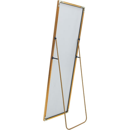 Volspiegel – Vloerspiegel – Wandspiegel – Lengtemeter Spiegel – Rechthoekige Spiegel – Aluminium Frame – 180x80 cm Gouden Afwerking