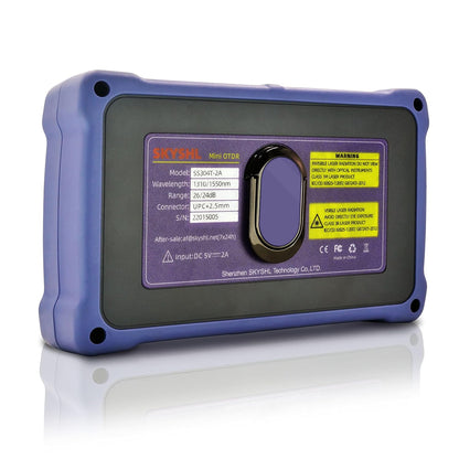 1310nm/26dB 1550nm/24dB Glasvezel OTDR Tester (Ingebouwde OPM+OLS+VFL+RJ45-kabeltracker+Evenementenkaart) SM Fiber 4,3inch Touchscreen OTDR meting (SC+FC+ST+LC UPC&APC-adapter)-SS304T-2A1