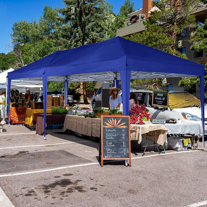 COBIZI Vouwpaviljoen, 3 x 6 cm, waterdicht, winterbestendig, pop-up paviljoen, inklapbaar, 3x6 tent met 6 zijwanden, 3 in hoogte verstelbaar, uv-bescherming, tuinpaviljoen, partytent voor markt,