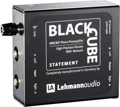 Lehmann Audio Black Cube Statement Phono-versterker MM/MC 103 x 108 x 45 mm, zwart