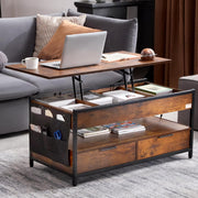 Koffietafel - Table - Coffe table - Living Room Table - Lift Top salontafel - tafel met extra opbergruimte - omklapbare salontafel voor de woonkamer - 35in - Wit - 57.76lbs
