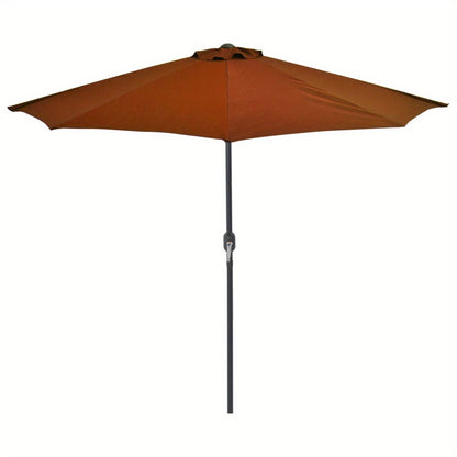 Balkonparasol – Tuinparasol – Stokparasol – Zonnescherm – Muurparasol – Grote Rechthoekige Parasol – Stevige Kunststof Paal – Waterafstotend & Eenvoudig Schoon Te Maken – 270x144x222 cm – Terracotta Rood/Bruin