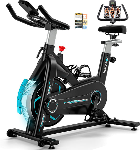 Hometrainer – Binnenfiets – Fitnessfiets – Magnetische Fiets – Ergometer – Geruisloze Magnetische Weerstand – Verstelbaar Zadel & Stuur – Max 160 kg Belastbaar – Verbeterd LCD Display - QUORE