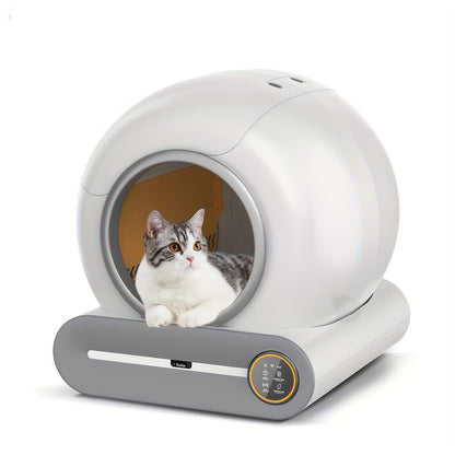 Automatische Zelfreinigende Kattenbak – Slimme Kattenbak – Zelfreinigende Kattenbak – Kattenbak Met App – Automatische Kattenbak – Groot 68L + 9L Afvalcontainer – Geurverwijdering & 2.4G WiFi App-bediening