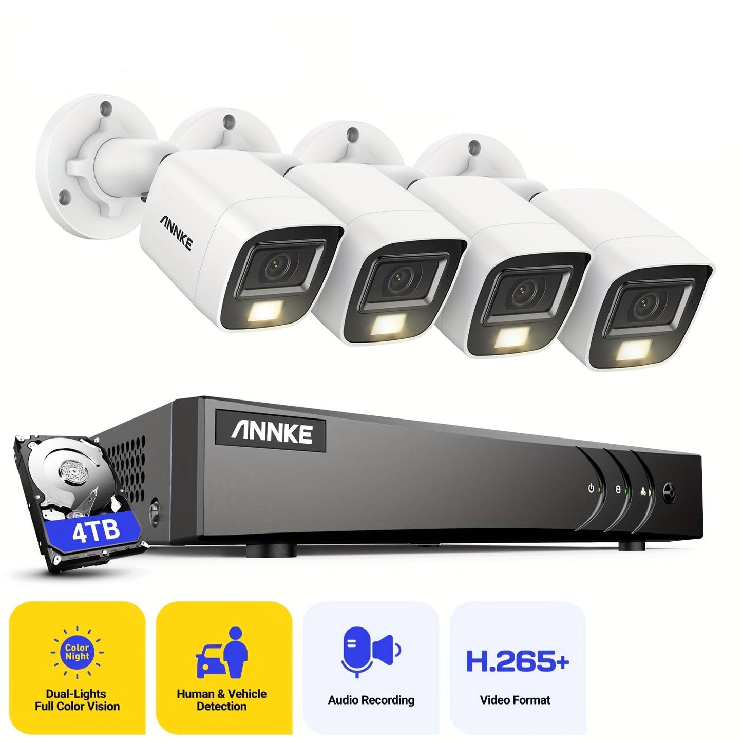 Bewakingscamera – Camerabewaking – Beveiligingscamera – Buitencamera – CCTV Camera – 3K 5MP Ultra HD – Dual Light Nachtzicht met Audio