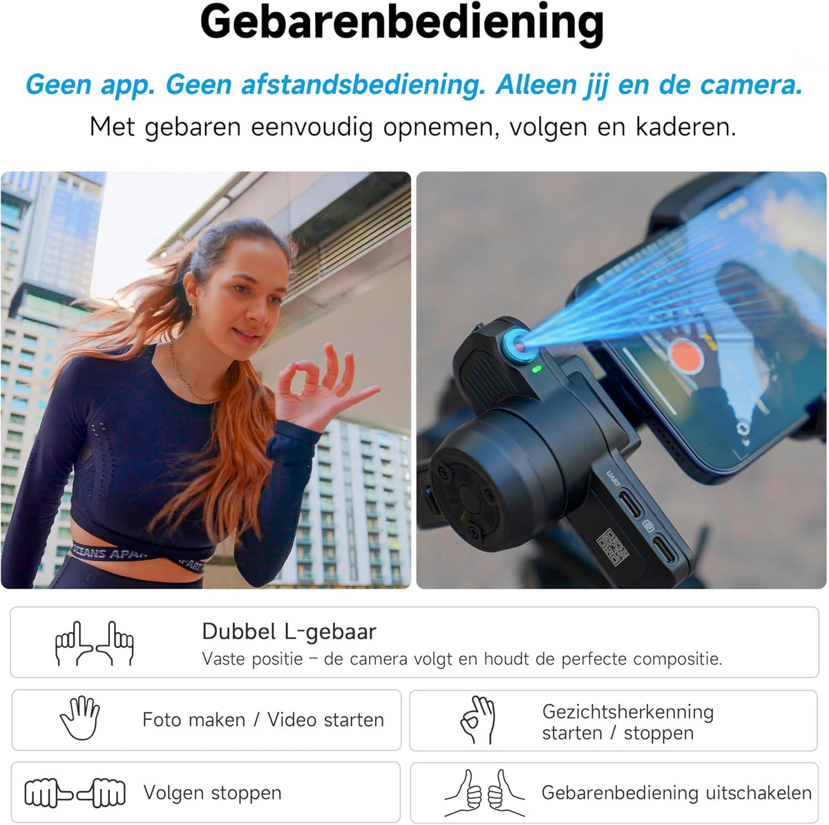 FeiyuTech [Officieel] SCORP Mini 3 Pro – All-in-One 3-Axis Gimbal met afneembare afstandsbediening, voor Camera, Smartphone & Action Cam, Portret & Landschap, Gezichtsherkenning