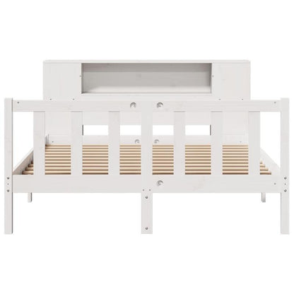 Boekenkastbed – Bedframe – Bedbank – Stapelbed – Slaapbank – Modern Wit – Grenenhouten Frame – Ruimtebesparend Design – Eenvoudige Montage – 120x200 cm