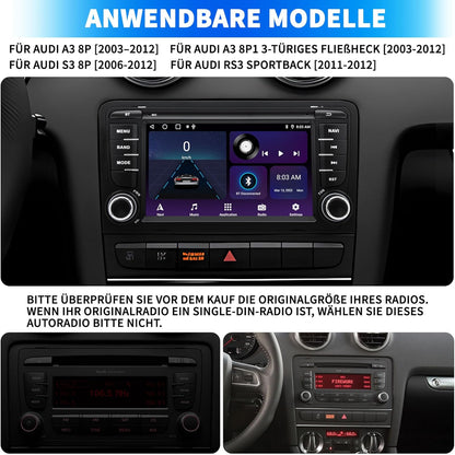Autoradio – Multimedia Systeem – Auto Audio – Navigatie Systeem – Inbouw Radio – Android 13 Systeem – 7 Inch Touchscreen – Draadloos CarPlay & Android Auto
