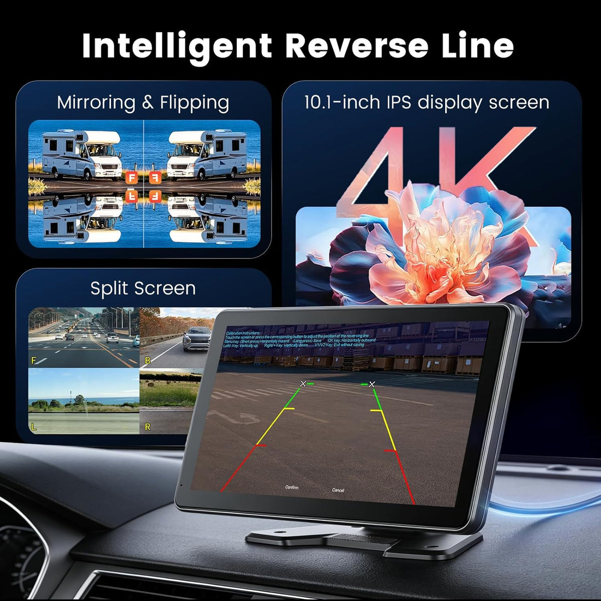 10,1 inch touchscreen-camera met kabelaansluiting en BSD - QUORE