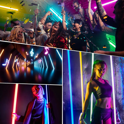 LED-Videolichtstaaf 120 Cm – LED Videolamp – RGB Videolamp – Fotolamp – Sfeerlamp – 500+ Lichtmodi – Geïntegreerde 2500 mAh Batterij