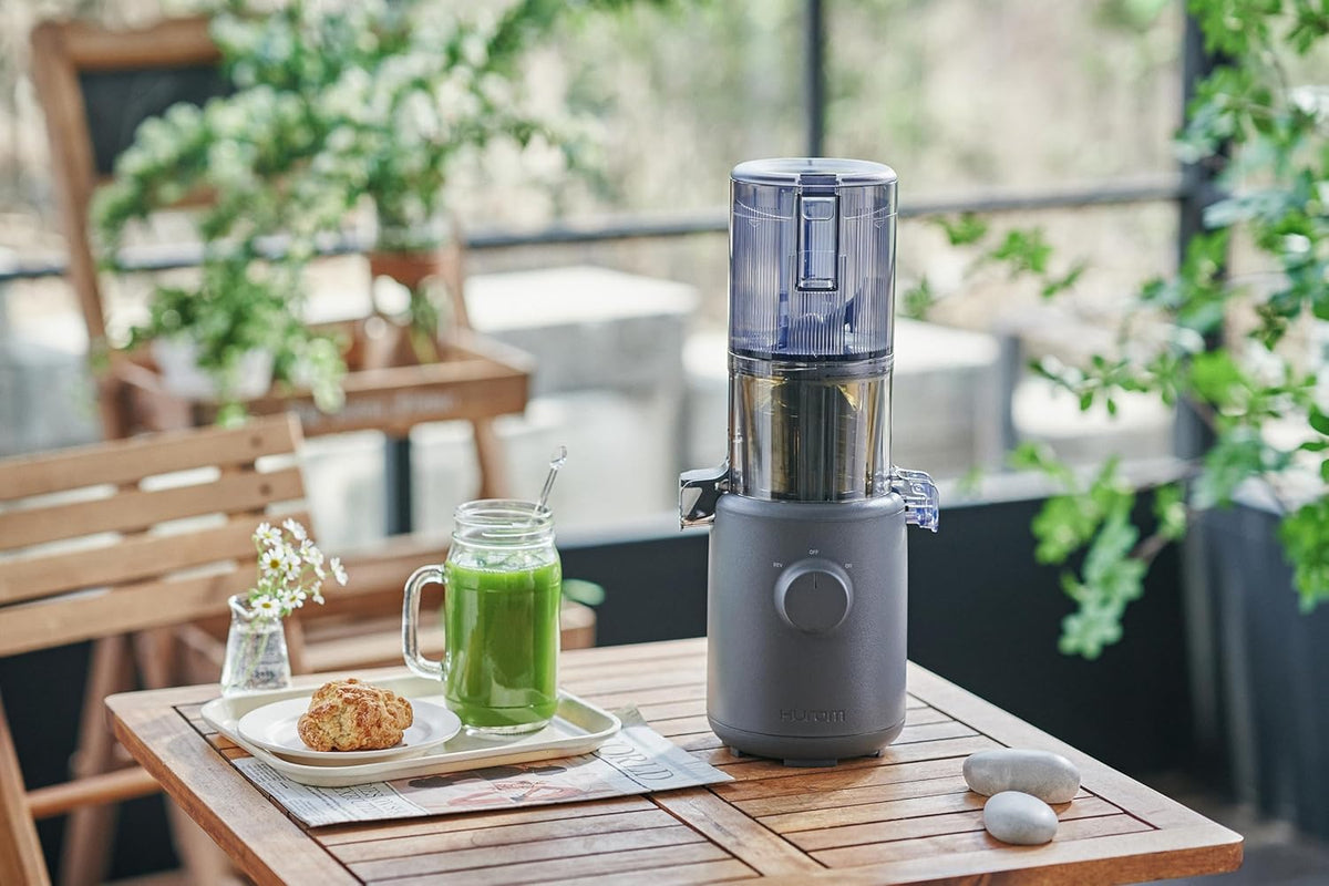 HUROM | Sapcentrifuge | sapcentrifuge voor groenten en fruit | H310A | koude pers | stille motor | gemakkelijk te reinigen | compact design | 220 ml | 100 watt | BPA-vrij (houtskool)