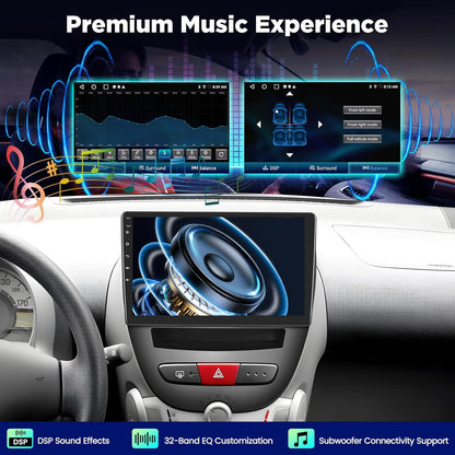 Autoradio – Android Autoradio – Auto Radio – Multimedia Radio – 1-DIN Radio – 10 Inch Touchscreen – Draadloos CarPlay & Android Auto