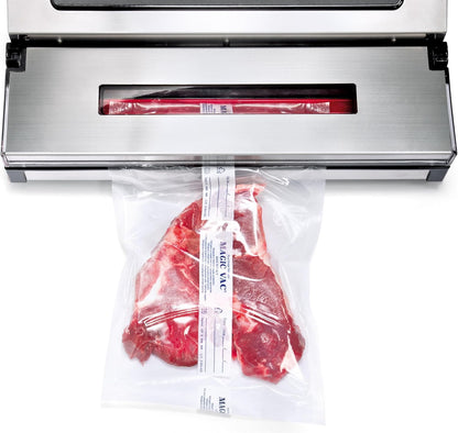 Magic Vac Jumbo-30 EVO Professional Vacuum Machine, Stainless Steel, 130 W, White