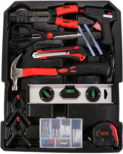 Gereedschapsset – Toolset – Klusset – Reparatieset – 299 Onderdelen – Aluminium Koffer – Wieltjes Met Uitschuifbaar Handvat – Hoogwaardig Koolstofstaal