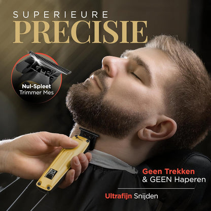 Fagaci Professionele Tondeuse voor Mannen met Superieure Precisie, Borstelloze Motor Kappers Tondeuse en Trimmer Set, 5X Langere Scherpte, Draadloze Haarknipset voor Kappers