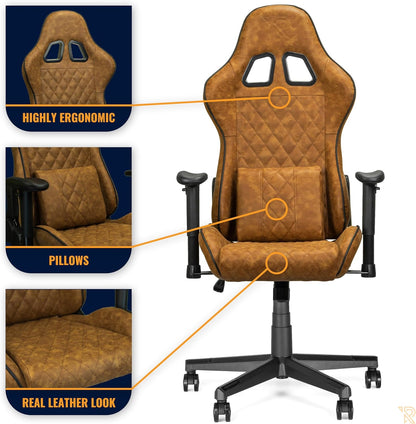 Felix Office Chair bureaustoel bruin/tan