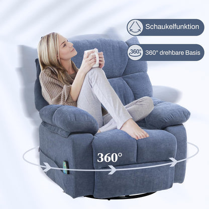 Relaxstoel – Massagestoel – Fauteuil – Elektrische Lounge Chair – Massagezetel – Met Massage- En Warmtefunctie – Verstelbaar Tot 145° Ligstand