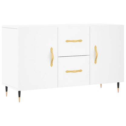 Classic Sideboard – Wit Dressoir – Opbergkast – Kastje – Buffetkast – 100x36x60 cm – Engineered Wood Met Plastic Achterkant