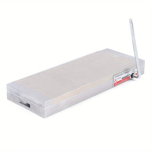 Magneetplaat – Magnetische Spanningsplaat – Permanente Magneetplaat – Klemplaat – Magnetisch Werkstukhouder – 40x10 cm – Messing Materiaal – Geen Stroomvoorziening Nodig