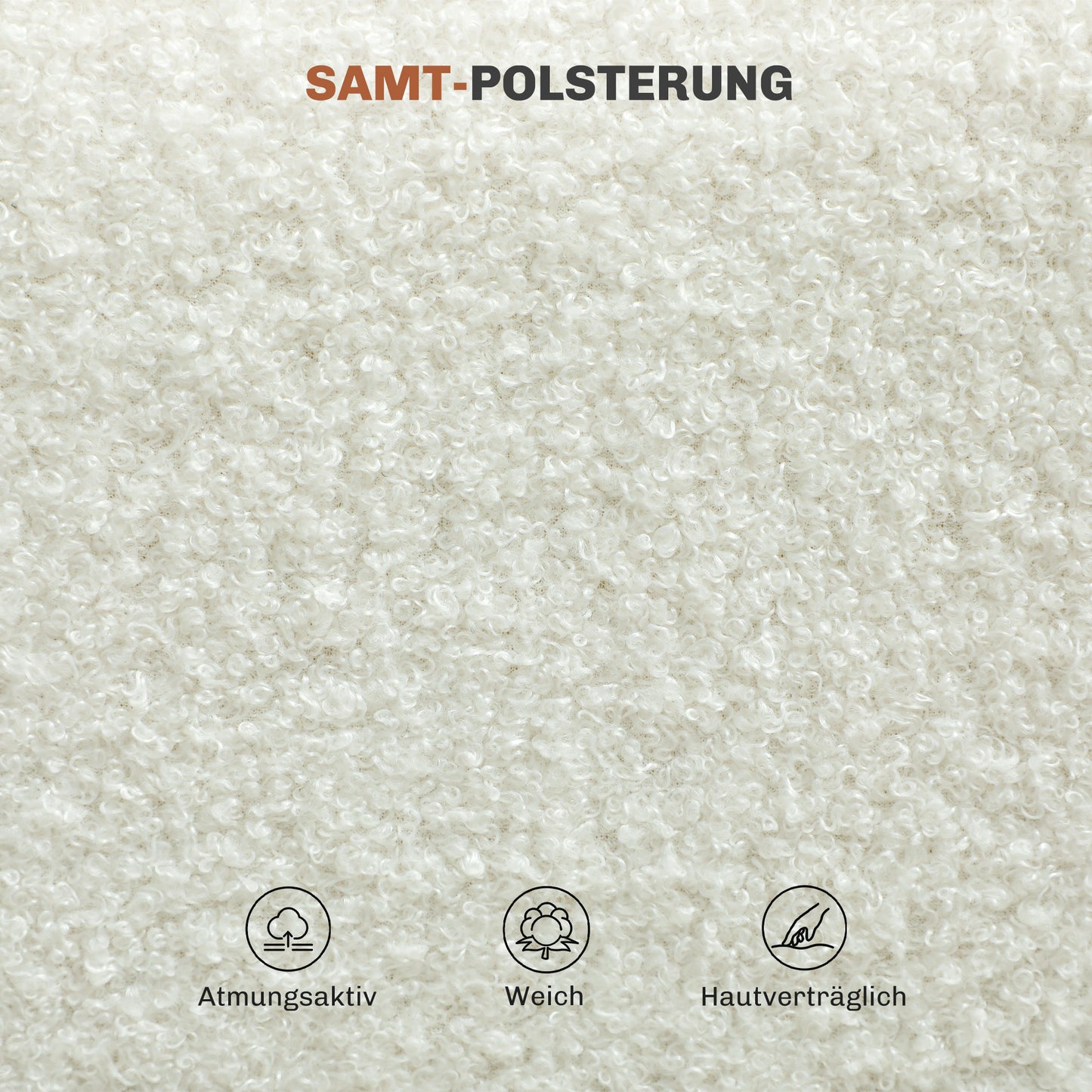 Eetkamerstoelen – Stoelen – Kuipstoelen – Armloze Stoelen – Bureaustoelen – Set van 4 Wit – Zachte Stofbekleding – Stevige Stalen Poten