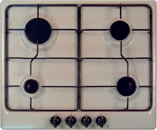 Gasfornuis – Kookplaat – Fornuis – Gasstel – 4 Branders – Elektronische Ontsteking – Veiligheidsventiel – Compact 60 cm Haver