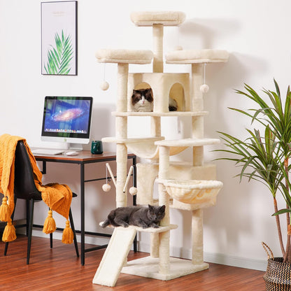 Krabpaal XXL – Kattenboom – Krabmeubel – Klimpaal – Speelpaal – Voor Grote Katten – 180 cm Hoog – Stabiel Met Sisal Touw