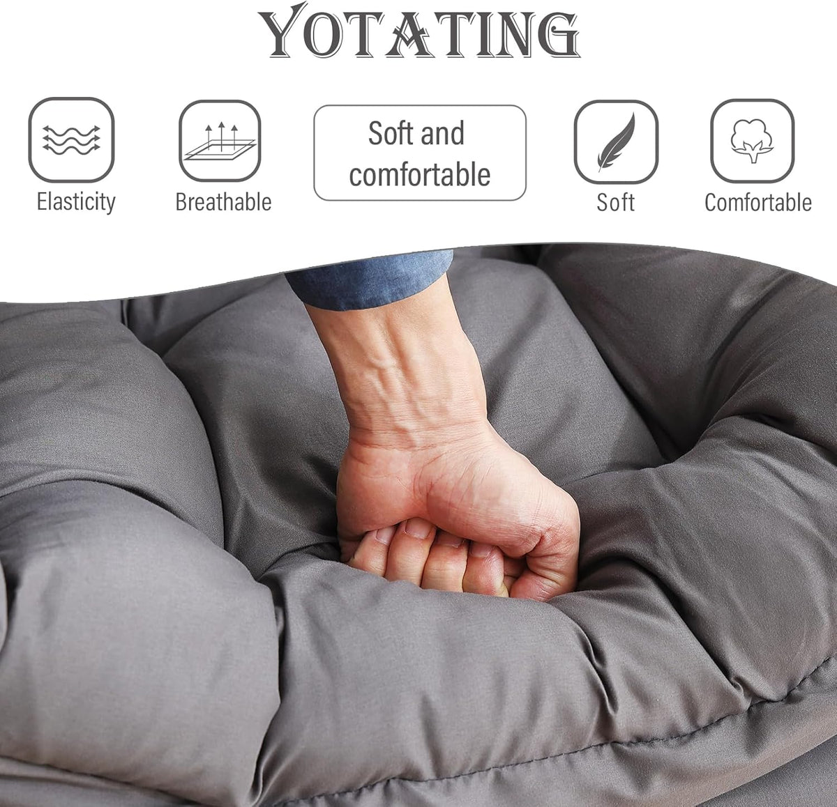 Comfortabele fauteuil met voetenbank, luie stoel met ottoman vrijetijdsaccentstoel, relaxfauteuil met armleuningen en zijvak voor woonkamer, slaapkamer en kleine ruimtes, fauteuil