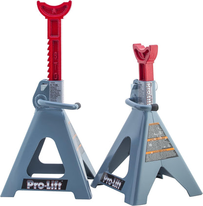 Pro-Lift Heavy Duty 6 Ton Jack Stands Pair - Dubbele borgpennen - Handvat Lock en Mobility Pin voor Auto Reparatie Shop met Extra Veiligheid