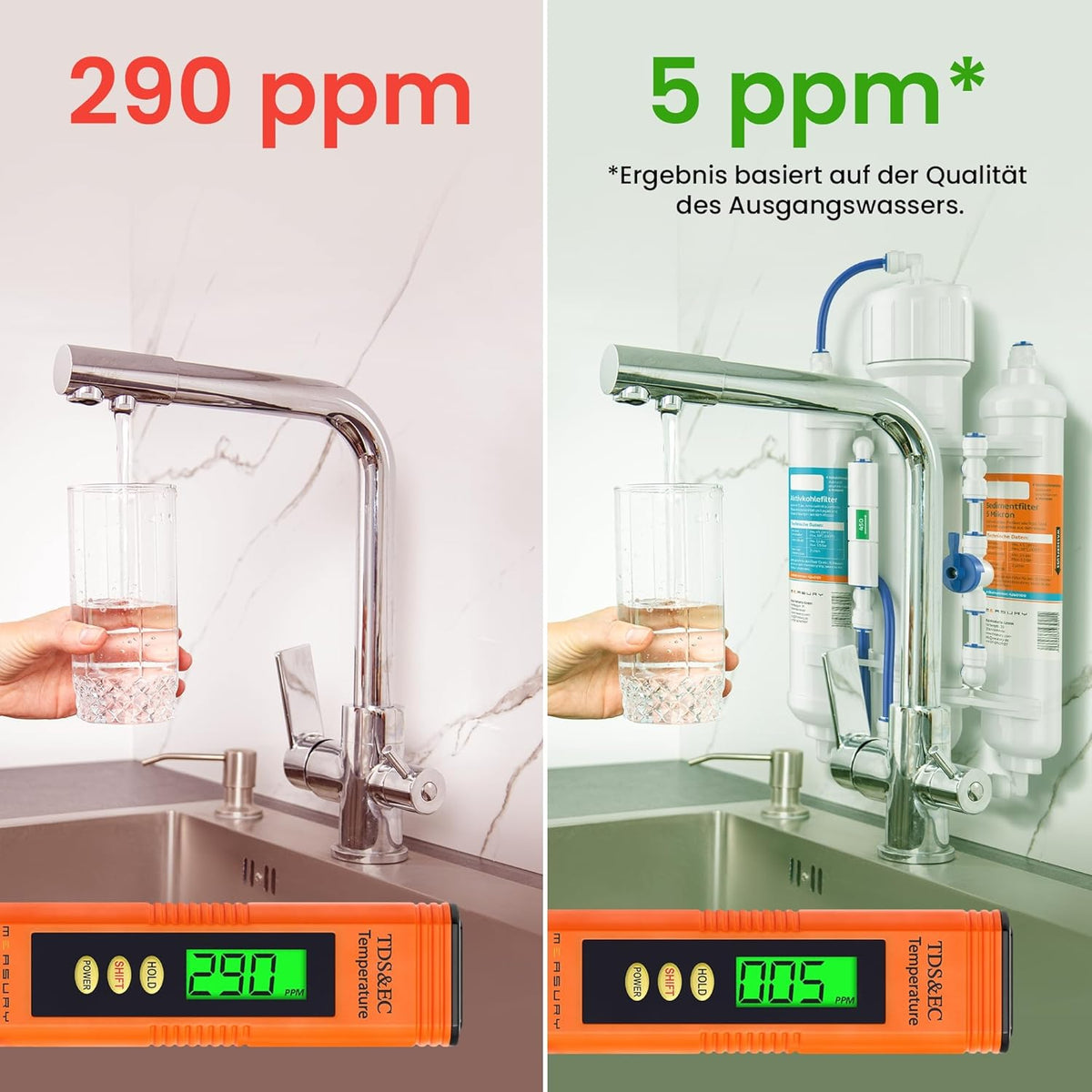 osmosis system aquarium - up to 2000 liters of osmosis water per day - Reverse osmosis system - QUORE
