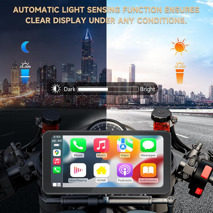 Motordisplay – Motorfiets Navigatiesysteem – Motor GPS – Motorfiets Screen – Motor Touchscreen – 6,25 Inch Helder Display – Volledig Waterdicht IP67