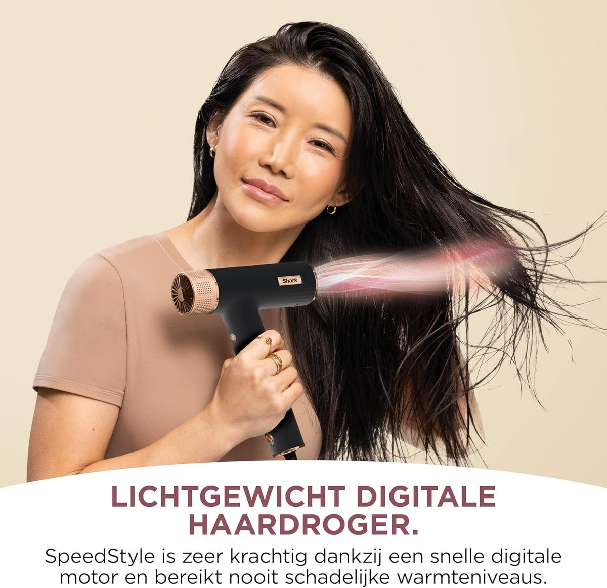 Shark SpeedStyle Haardroger & RapidGloss Finisher met Opbergtas & Haarklemmen, 5 Stylers, Voor Alle Haartypes, Ultrasnel Droog, Gladstrijken van Pluizig Haar, Geen Warmteschade, Ionisch, HD353BKEU