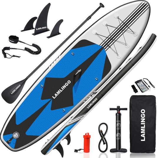 Rolimate Max 200 kg stand-up paddleboard, opblaasbaar, volwassenen, sup plank van pvc, ultra-robuuste constructie, peddelset, dubbelwerkende pomp, rugzak, reparatieset