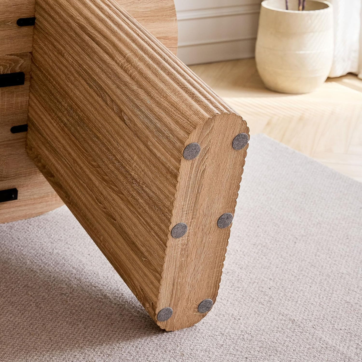 Grote Ovale Eettafel – Ovale Tafel – Keukentafel – Werktafel – Vergadertafel – MDF Houtlook – 180 x 90 cm – Rustiek & Stevig Ontwerp
