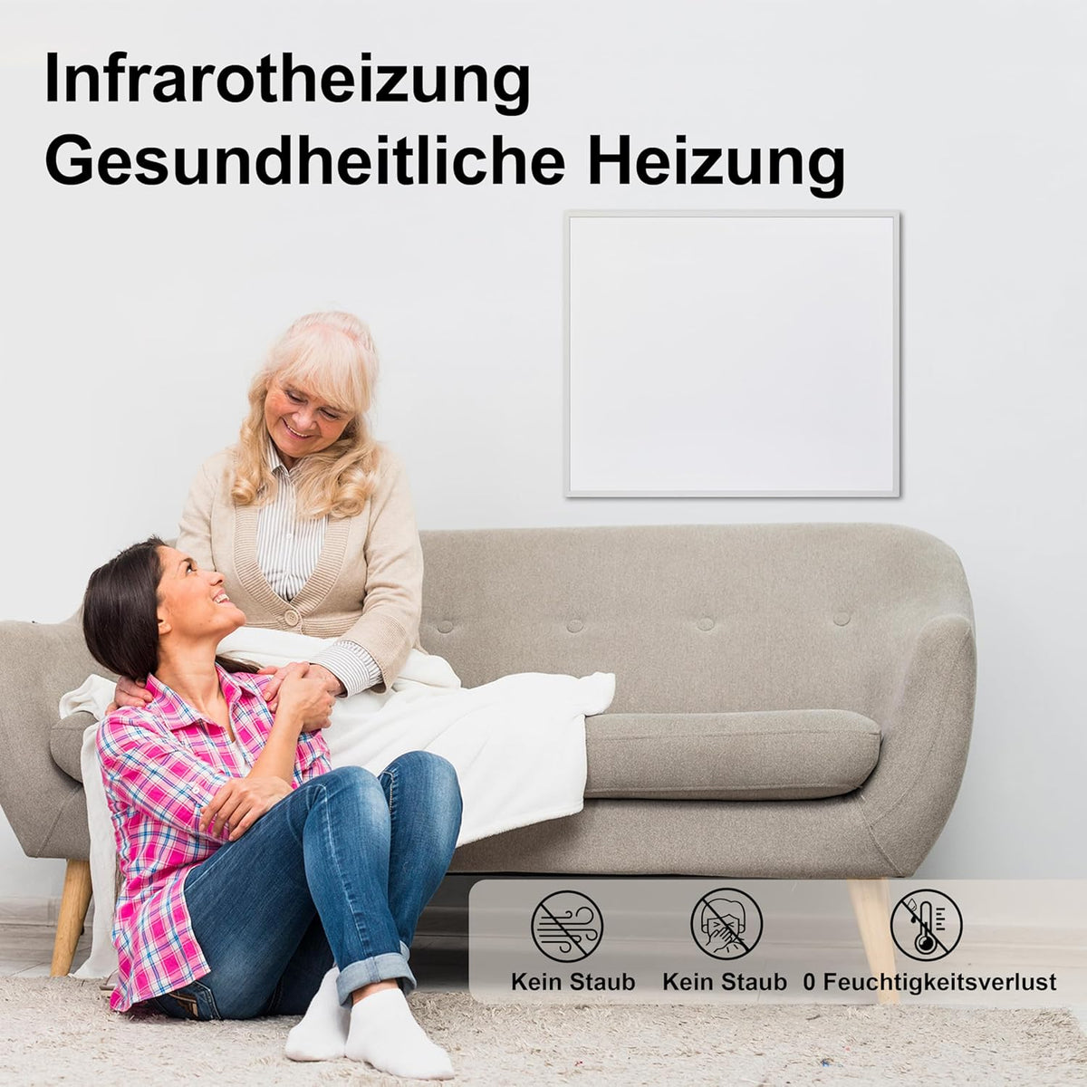 Infraroodverwarming Wandmontage 1000 W – Infrarood Wandverwarming – Warmtestraler – Wandkachel – Paneelverwarming – Snel Op Temperatuur In 2-4 Min – Stil In Gebruik