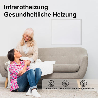 Infraroodverwarming Wandmontage 1000 W – Infrarood Wandverwarming – Warmtestraler – Wandkachel – Paneelverwarming – Snel Op Temperatuur In 2-4 Min – Stil In Gebruik