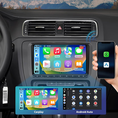 Autoradio – Multimedia Systeem – Autostereo – Infotainment – Radio – Android 13 – 9 Inch Touchscreen – Draadloos CarPlay & Android Auto