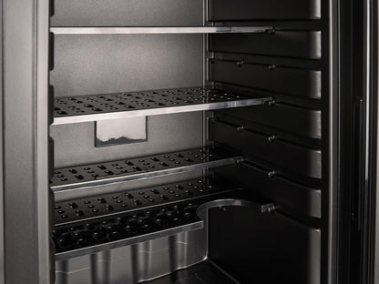 Corby Eton 40L glazen minibar in zwart met zwarte binnenkant - EU-stekker