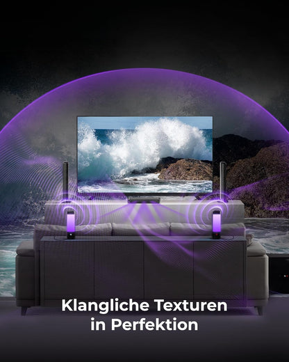 Soundbar Voor Tv – Soundbarsysteem – Tv Soundbar – Surround Systeem – Surround Set – 9.1-Kanaals Met 2 Achterluidsprekers – 470 W Met 6,5″ Draadloze Subwoofer