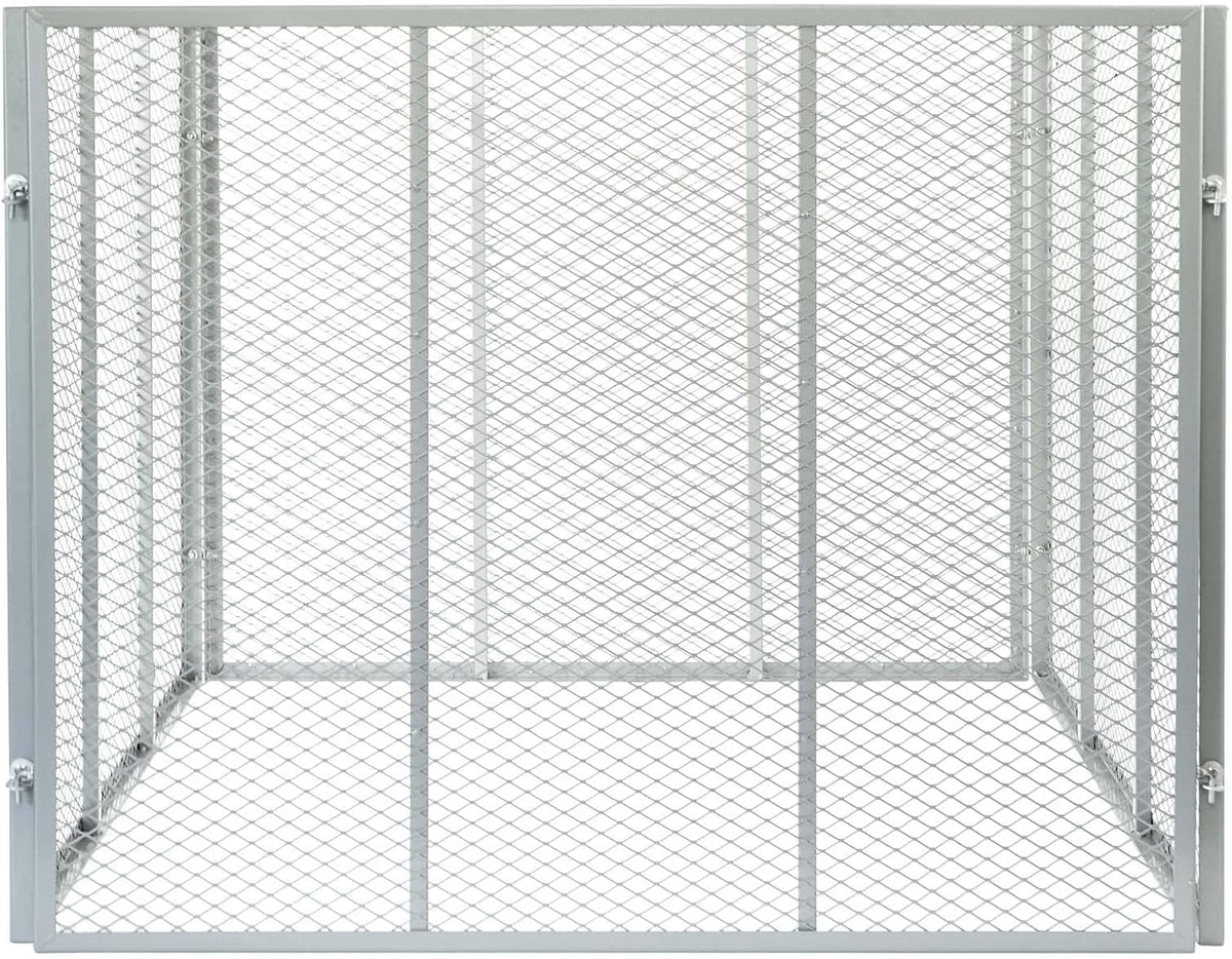 Compostbak 800L 100x100x80cm – Compost Tuinafval – Metalen roosters voor open composteren