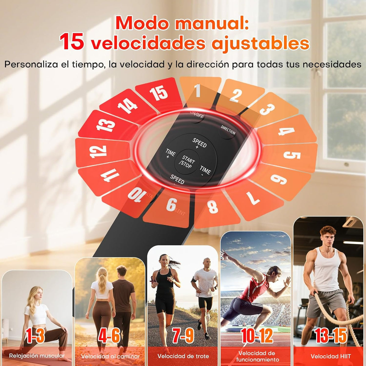 Undertable Elliptical Trainer for Home, 2-in-1 Electric Elliptical Trainer with 15 Speeds and 3 Automatic Modes, Pedal Trainer for Seniors with Remote Control, Silent and Portable Leg Trainer - QUORE