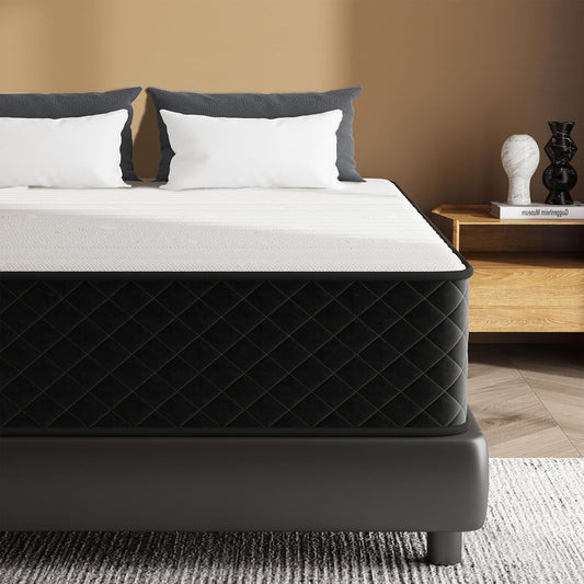 Extra Stevig Matras 140x200cm met OEKO-TEX®-certificering, 25cm dikte, H4 & H5 Pocketveringmatra, 7-zone Ergonomisch Koudschuimmatras voor Lichaamsondersteuning en Drukverlichting