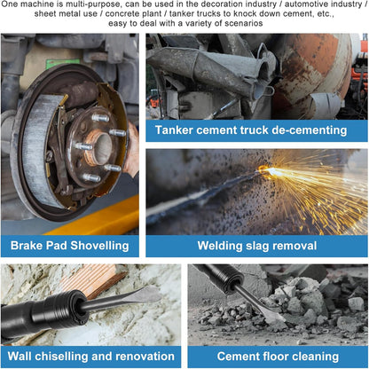 Pneumatische Luchthamer – Air Hammer – Sloop Hamer – Beitelhamer – Gaschop – Compact & Krachtig – 9 Beitels Inclusief