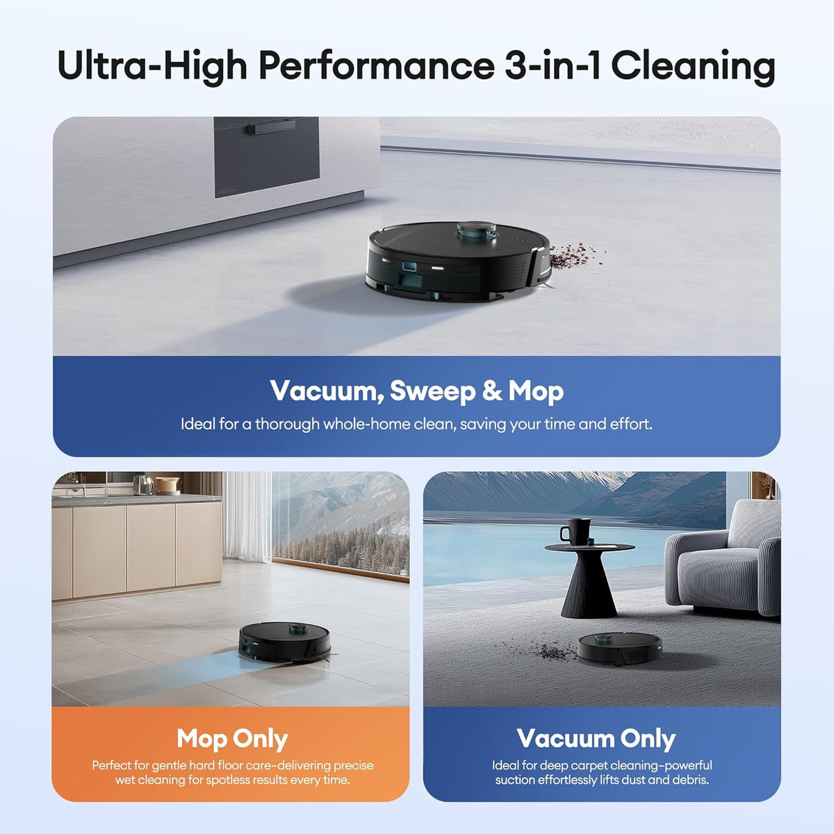 <font dir="auto" style="vertical-align: inherit;"><font dir="auto" style="vertical-align: inherit;">        Ultenic T20 Pro Vacuum Cleaner Robot, Robot Vacuum Cleaner, Silent Robot, Connected to Wi-Fi/Bluetooth/Alexa/App, 6 Cleaning Modes, Self-Charging,
