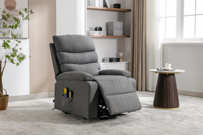 ASTAN HOGAR Ceci AH-AR10520GR, relaxstoel met zelfhulpfunctie (Levanta personen), elektrisch liggen, massage en thermotherapie