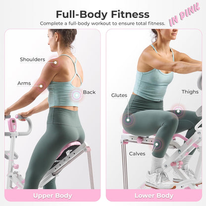 Multifunctionele Thuisfitnessmachine – Squattrainer – Krachttrainer – Fitnessapparaat – Workoutmachine – Verstelbare Weerstand – Inklapbaar Ontwerp