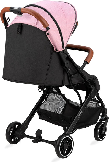 Momi ESTELLE Buggy vanaf 6 maanden (tot 15 kg), inklapbare buggy met 5-punts riem, boodschappenmand, telescoopstang, inklapbaar