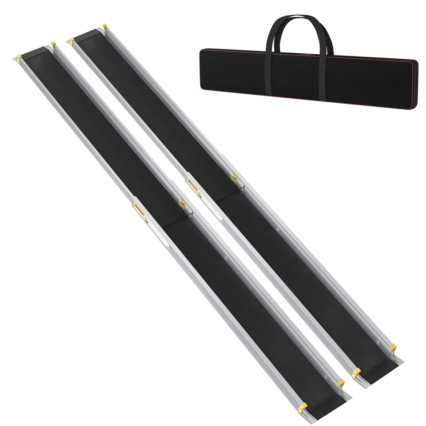Wheelchair Ramp Telescopic Ramps Telescopic Rail Door Threshold Aluminum Threshold Ramp Wheelchair Ramp Door Threshold Ramp Load Capacity 300 Kg, Silver