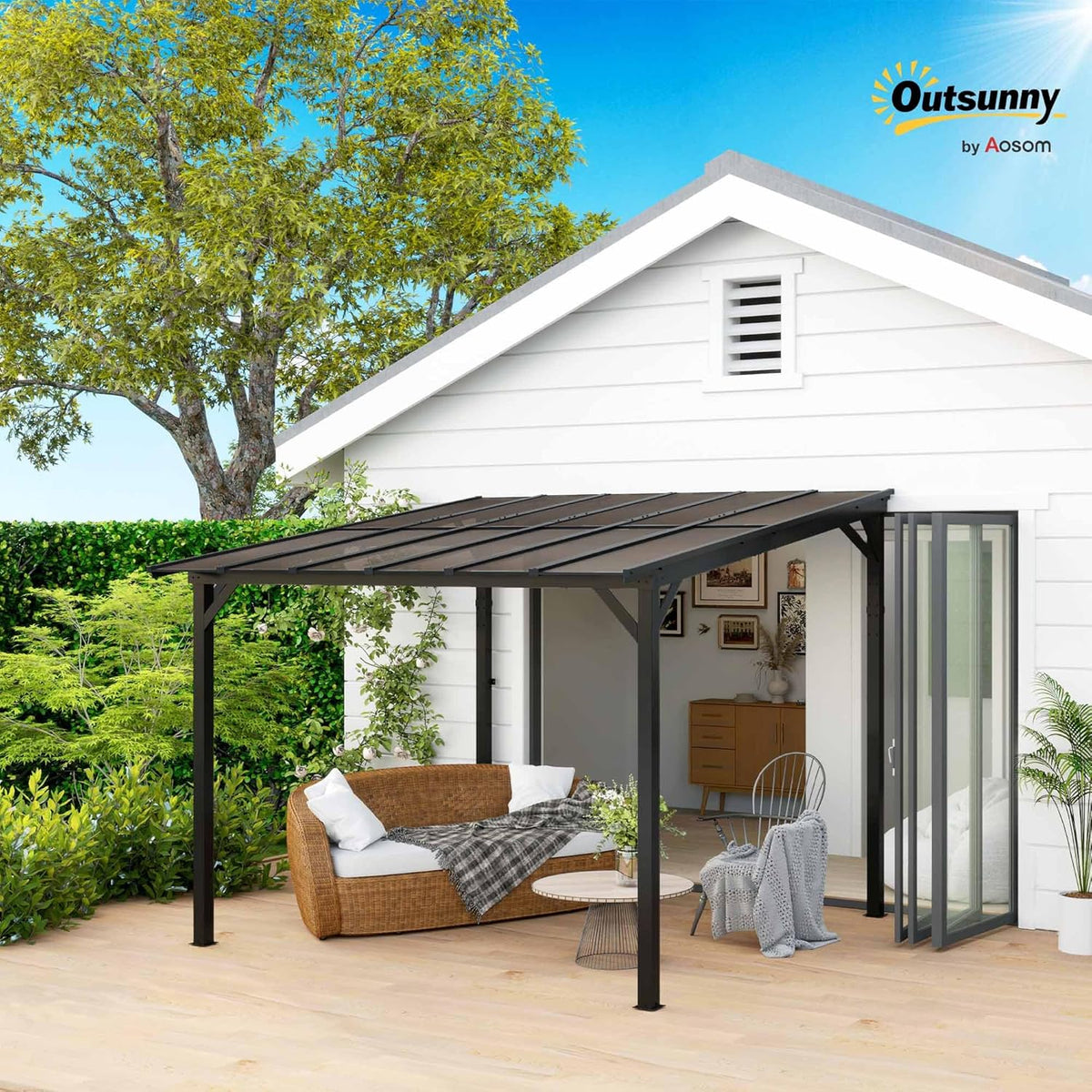 Pergola – Tuinoverkapping – Terrasoverkapping – Tuinpaviljoen – Buitenverblijf – Waterdicht Dak – UV-Bescherming UPF50+